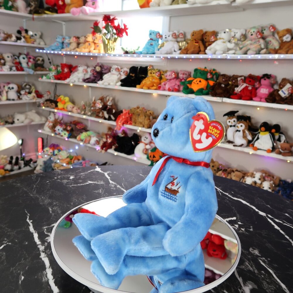 TY Beanie Baby - Nina the Bear (Internet Exclusive) | MWMT Mint Tags | Retired - Picture 5 of 16